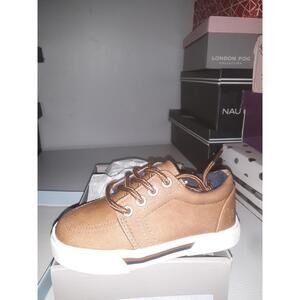 London Fog Lil Askem COGNAC Casual Shoes,Little Boy's Size 7 M, Brown,SHELF00p